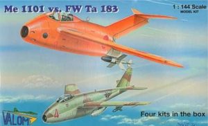 Valom Models 1/144 Me-1101 & FW Ta-183 4 Kits VLM14401