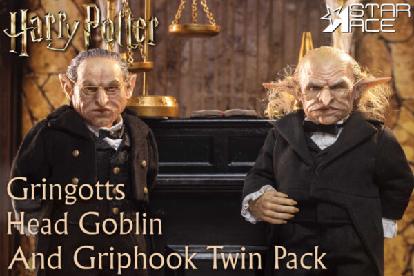 STAR ACE SA0093 1/6 Harry Potter Gringotts Head Goblin and Griphook Twin pack Polyresin Figures