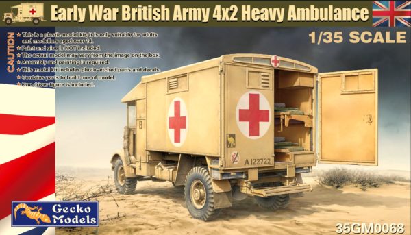 GECKO MODELS UK CORE RANGE 1/35 Early War British Army 4x2 Heavy Ambulance 35GM068