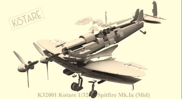 KOTARE 1/32 Supermarine Spitfire MK I (Mid) Model Kit  K32001 - Image 4