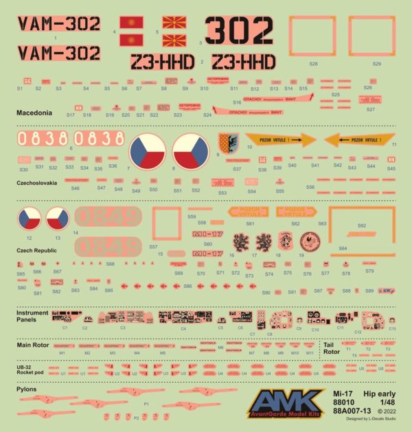 AMK AVANTGARDE 88010 1/48 MI-17 HIP HELICOPTER THFS - Image 2