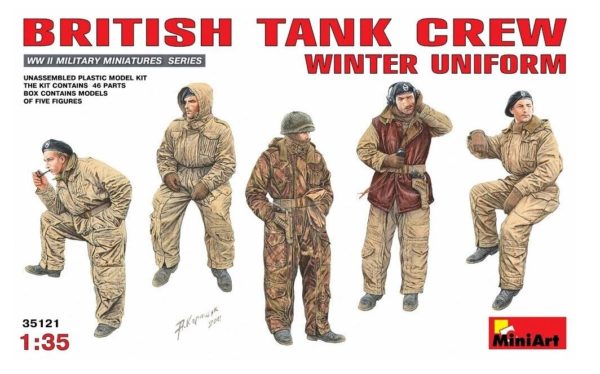 Miniart 35121 1:35 WW2  British Tank Crew (Winter Uniform) Assault on the Rhine