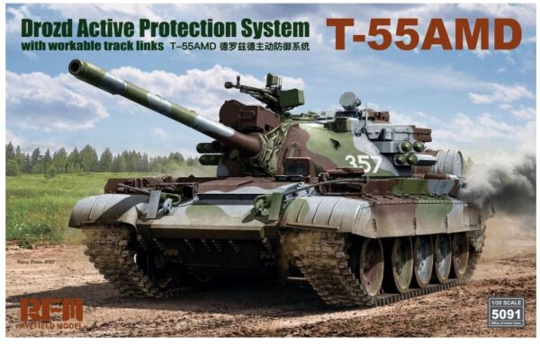 Rye Field UK Core Range 5091 1:35 T-55AMD Drozd Active Protection System Model Kit