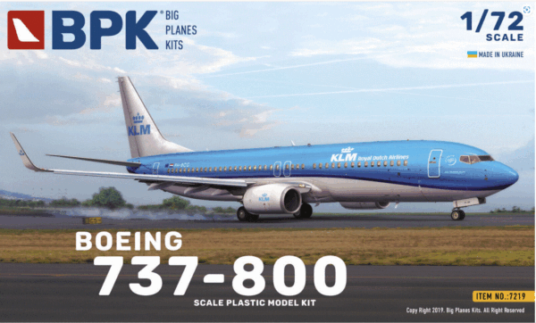 Big Planes Kits BPK7219 1/72 Boeing 737-800 KLM model kit