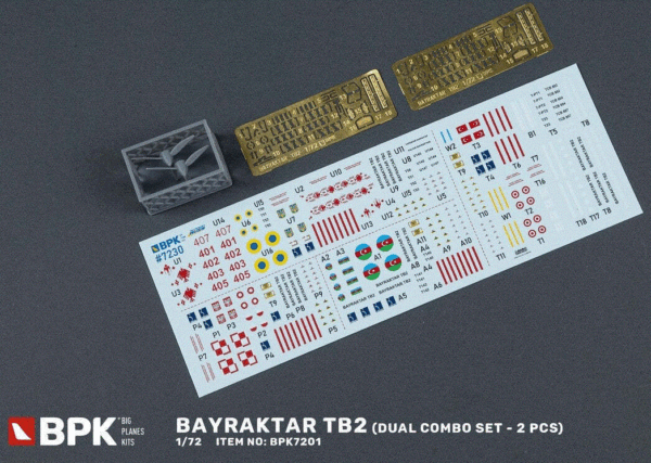 Big Planes Kits BPK7230 1:72 Bayraktar TB2 Dual Combo Set - Image 4