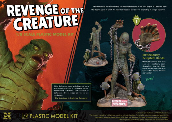 X-PLUS 411-200077 1/8 Revenge of the Creature Plastic Model Kit - Image 2