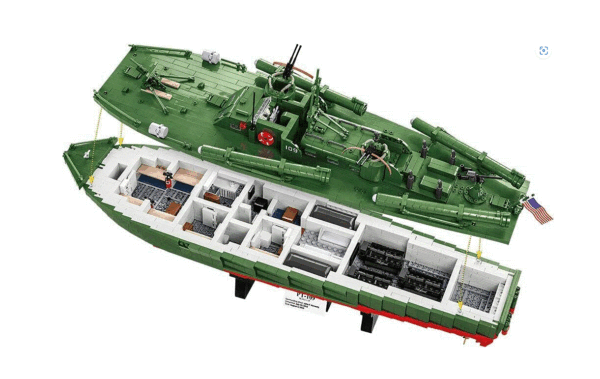 Cobi 4825 1/35  World War II Warships - Patrol Torpedo Boat Pt- 3,640 Pcs - Image 2