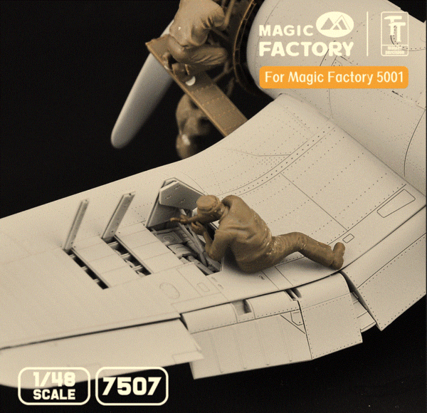 MAGIC FACTORY MF7507 1/48 Ground Service Crew Set (3D printed) THFS - Image 4