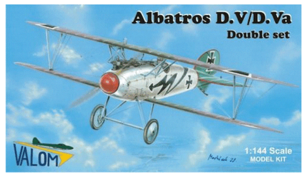 VALOM 1/144 ALBATROS D.V/D.Va Double Set. 14406 Plastic, resin, etch WWI.
