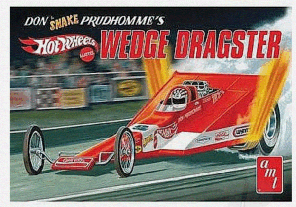 AMT 1049 1:25 Don "Snake" Prudhomme Wedge Dragster Hot Wheels Plastic Car Kit