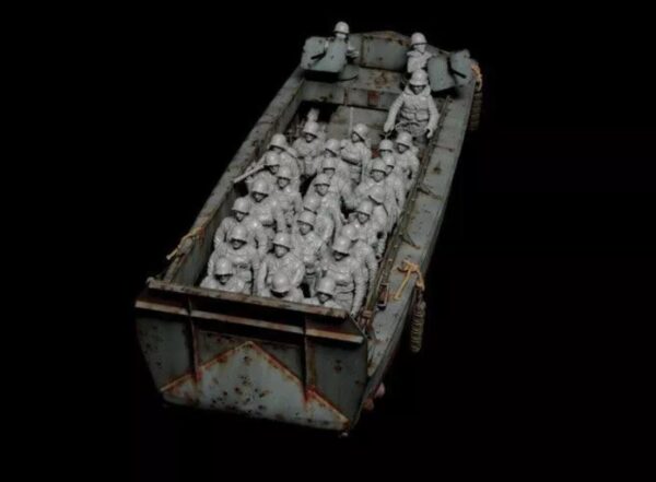 Italeri 1:35 6524 LCVP Landing Craft with 28 US INFANTRY Model Military Kit Overlord - Image 2