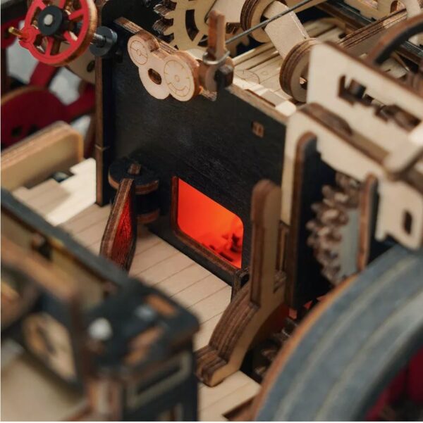 ROLIFE LKA01 Steam Engine Mechanical 3D Wooden Puzzle Craft - Image 2