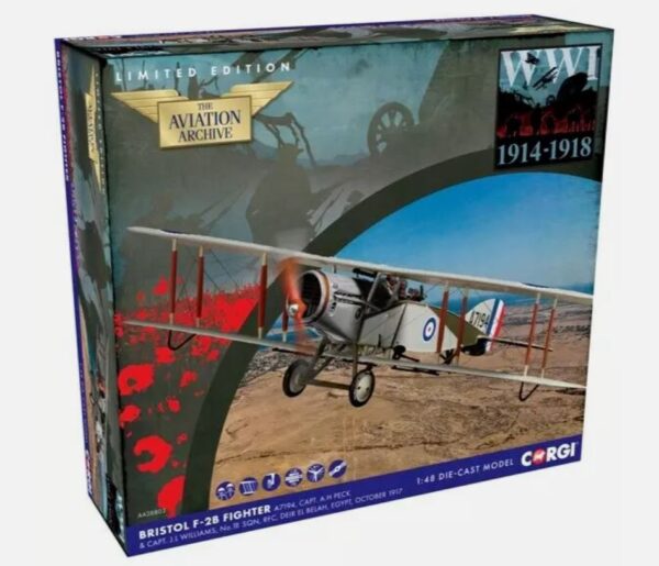 Corgi AA28803 Bristol F-2B Fighter A7194 Capt. Arthur H Peck & Capt. John JL Wil SALE - Image 2