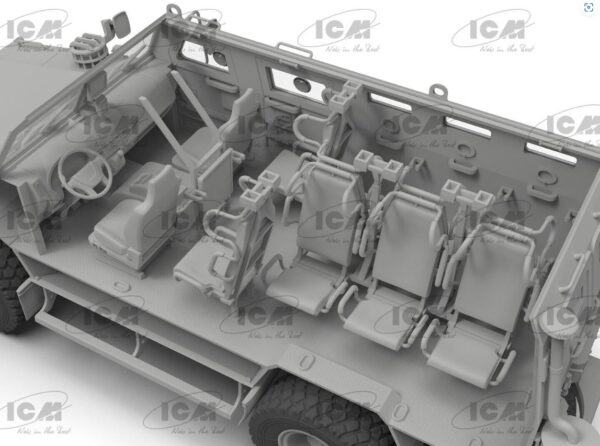ICM 35014 1/35 Kozak-2, Ukrainian MRAP-class Armored Vehicle - Image 3