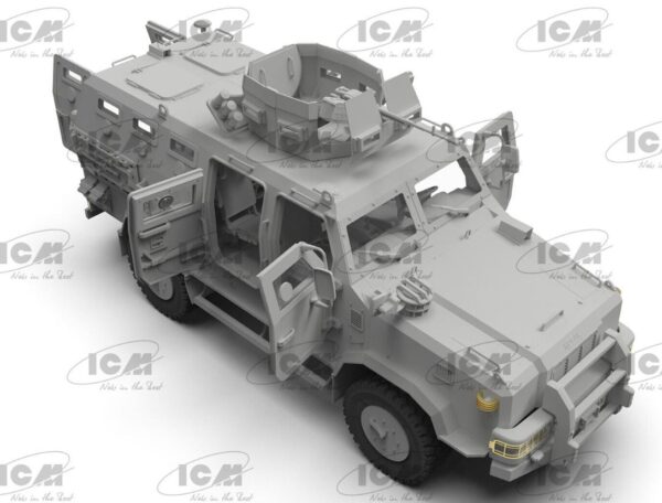 ICM 35014 1/35 Kozak-2, Ukrainian MRAP-class Armored Vehicle - Image 4