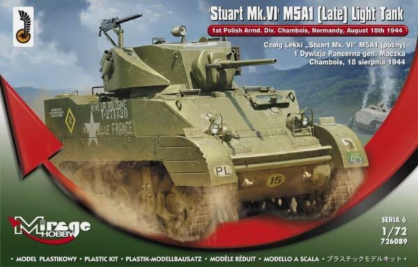 Mirage Hobby 726089 1:72 Stuart MK.VI M5A1 (Late) Light Tank 1st Polish Arm Div Battle of the Scheldt Estuary