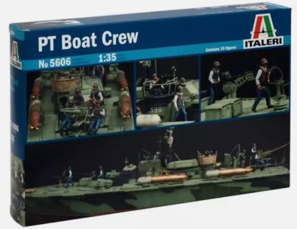 Italeri 5606 1/35 US Navy Elco 80' PT Boat Crew (10 Figs) Devil Boat Crew