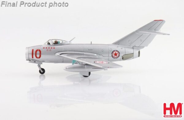 HOBBY MASTER HA2425 1/72 MIG-15bis No.10 Chinese People's Volunteers Air Force North Korea 1950s Diecast - Image 2