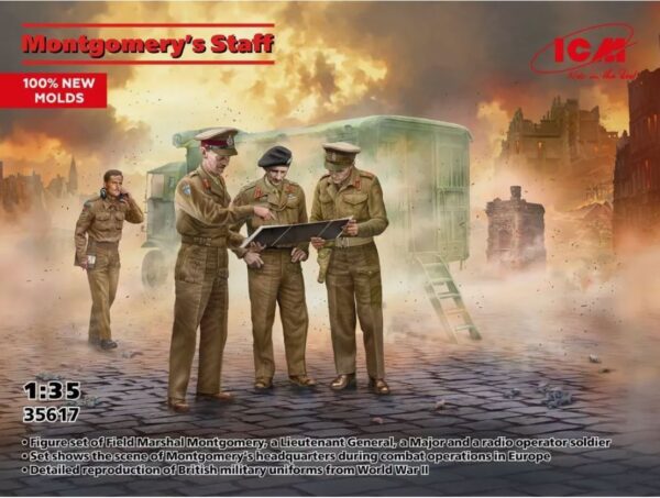 ICM 35617 1:35 Field Marshall Montgomery and his Staff BATTLE OF THE RHINE