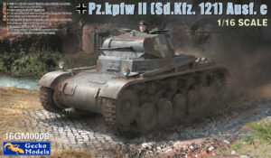 GECKO MODELS 16GM0008 1/16 Pz.kpfw II Sd.Kfz 121 Ausf. A-B-C Plastic Model Kit