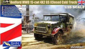 GECKO 35GM0027 1/35 Bedford MWD 15-cwt 4x2 GS closed cab Truck Overlord