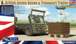 Gecko Models 1/35 British Military Boxes & Transport Trailer 35GM0037 THFS