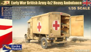 GECKO MODELS UK CORE RANGE 1/35 Early War British Army 4x2 Heavy Ambulance 35GM0068 BRITISH ARMY BATTLE SCHOOL