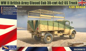 GECKO MODELS UK CORE RANGE 35GM0072 1/35 WWII British Closed Cab 30-cwt 4x2 TRUCK BRITISH ARMY BATTLE SCHOOL