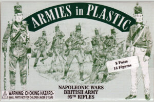 ARMIES IN PLASTIC 5503 1/32 BRITISH 95TH RIFLES 1815 SHARPS LOT 16 FIGURES