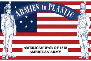 ARMIES IN PLASTIC 5616 1/32 American War of 1812  American Army16 dark blue figures