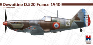 HOBBY2000 H2K72025 1/72 Dewoitine D 520 France 1940 Plastic Model Kit