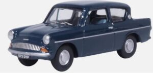 Oxford Diecast 76105011 1/76 Ford Anglia Ambassador Blue