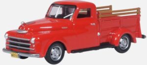 Oxford Diecast 87DP48001 1/87 HO Gauge Dodge B-1B Pick Up 1948 Truck Red