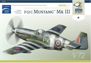Arma Hobby 70039 1/72 North-American P-51C RAF Mustang Mk III 1:72 Plastic Model Kit Overlord