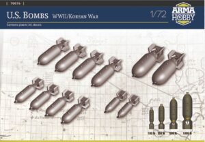 ARMA HOBBY 70076 1/72 U.S. Bombs WWII/Korean War