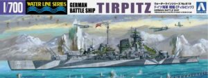 Aoshima 06749 1/700  German Battleship Tirpitz Plastic Model Kit