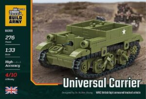 Build Army B2100 1/33 Universal Carrier Armoured Tracked Vehicle 276 Bricks