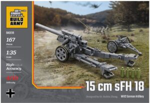 BUILD ARMY B0018 1/35 German 15cm SFH 18 Artillery Gun