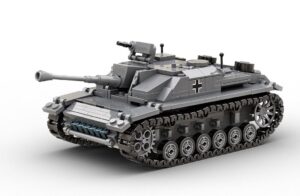 BUILD ARMY B0142 1/33 WW2 GERMAN Stug III Ausf G Tank Destroyer Brick Model Overlord