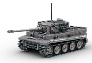 BUILD ARMY B0181 1/33 GERMAN Tiger 1 Tank Ausf E Brick Models with Interior detail. Overlord
