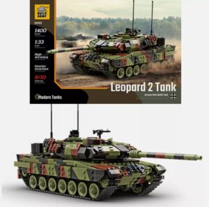 Build Army BM001 1/33 German Leopard 2A6 Main Battle Tank Brick Model 1400pcs