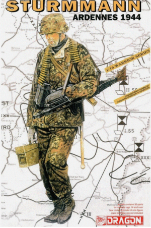 DRAGON 1604 1/16 German Waffen SS Assault (Ardennes 1944) Model Kit WEST WALL