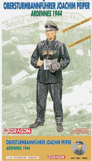 DRAGON 1620 1/16 WW.II OBERSTURMBANNFÜHRER Joachim Peiper Model KIT WEST WALL