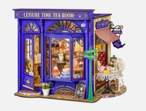 Rolife Leisure Time Tea Room DIY Miniature Dollhouse Model DG171