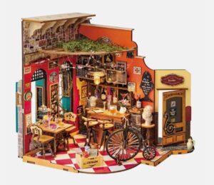 Rolife Robotime DG173 Cheers Bar & Dining Restaurant DIY Miniature Dollhouse Kit DG173