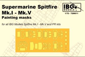 IBG 72M011 1/72 Spitfire Painting Masks for Spitfire MK 1 MK V and PR Spitfires  DUE AUGUST 2025
