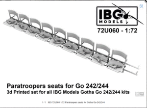 IBG 72U060 1/72 Paratroopers seats for Gotha Go-242/244