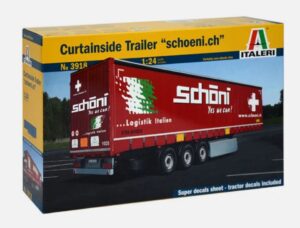 Italeri 3918 1/24 Curtainside Truck Trailer  Model Kit