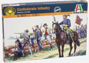 ITALERI, 6014 1/72 Confederate Infantry Johnny Rebs US Civil War ACW 50 Soldiers