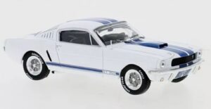IXO CLC438 1/43 1965 Ford Shelby Mustang GT 350 White/Blue Stripes